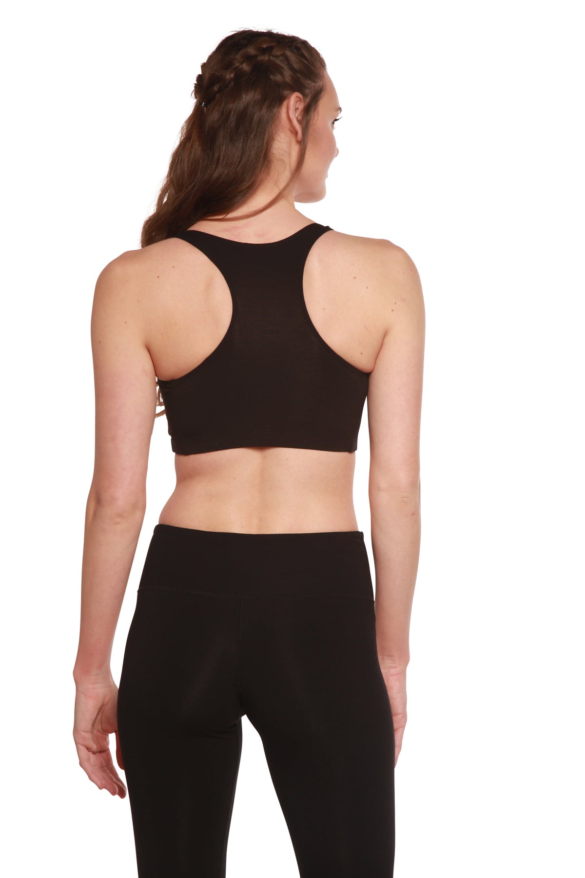 Bamboo Padded Sports Bra – Black