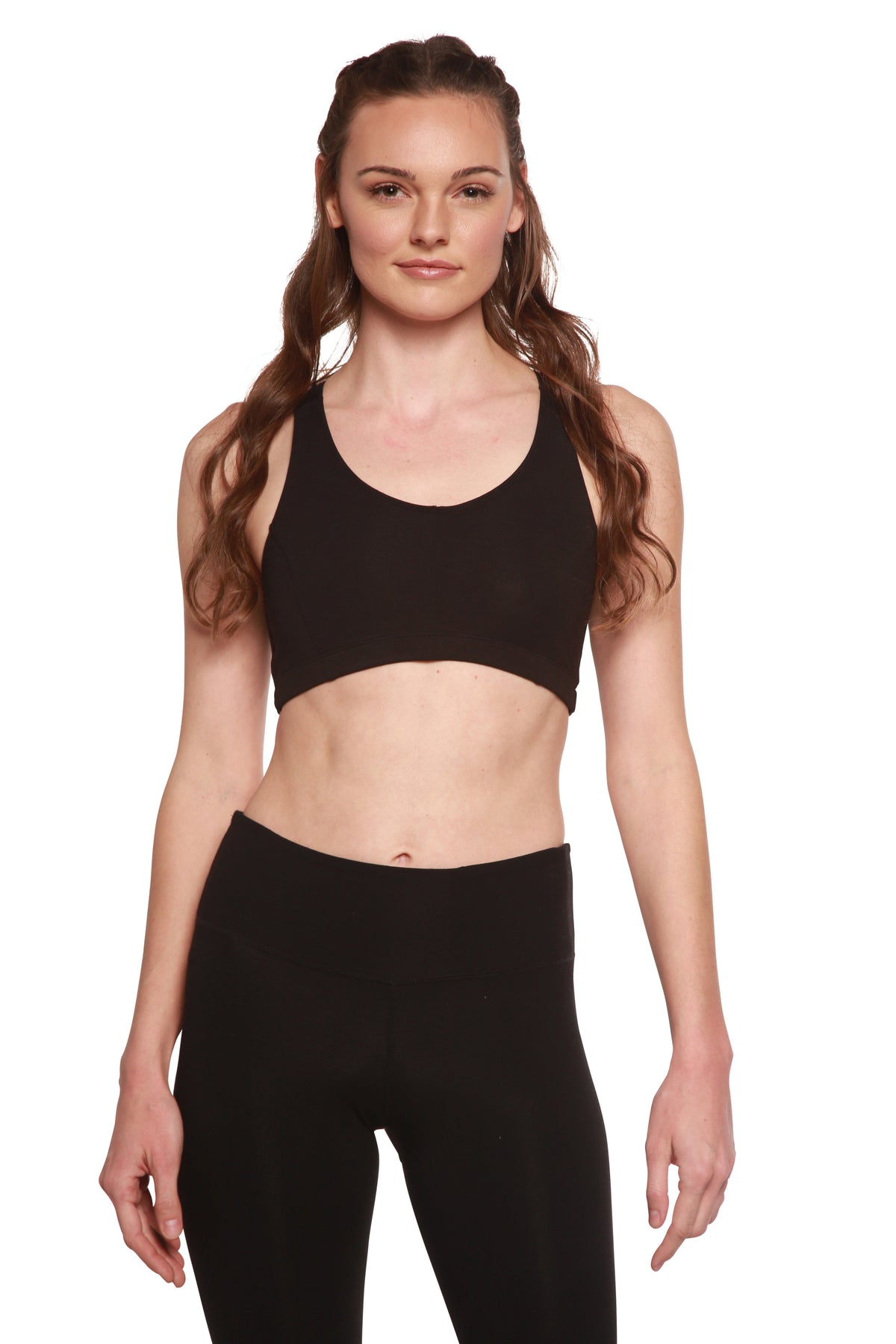 Bamboo Padded Sports Bra – Black